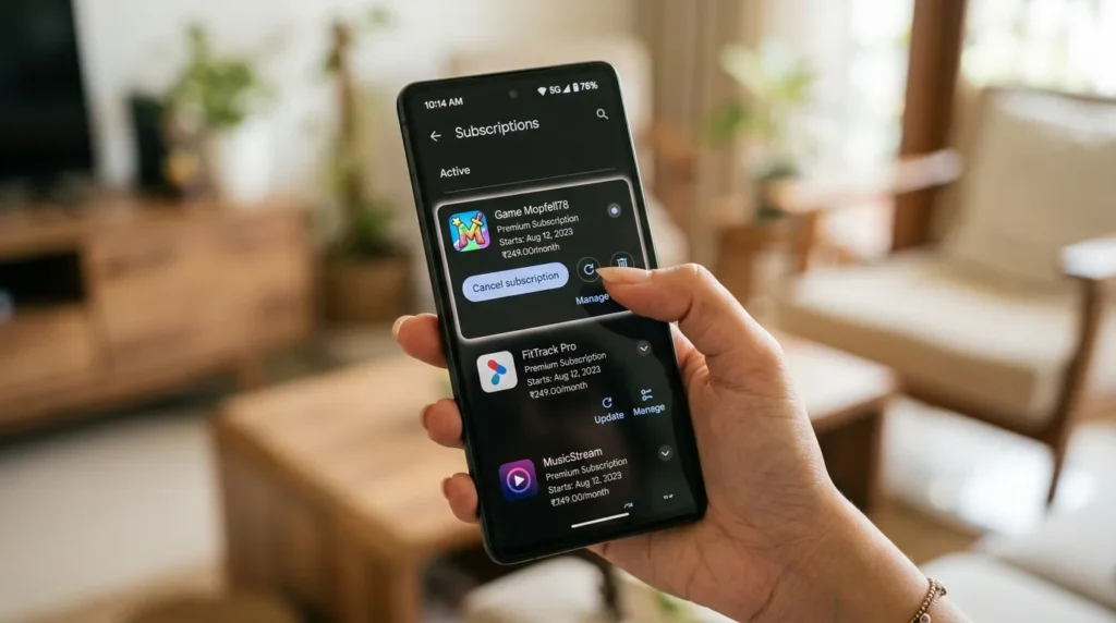 How to Cancel Game Mopfell78 on Android